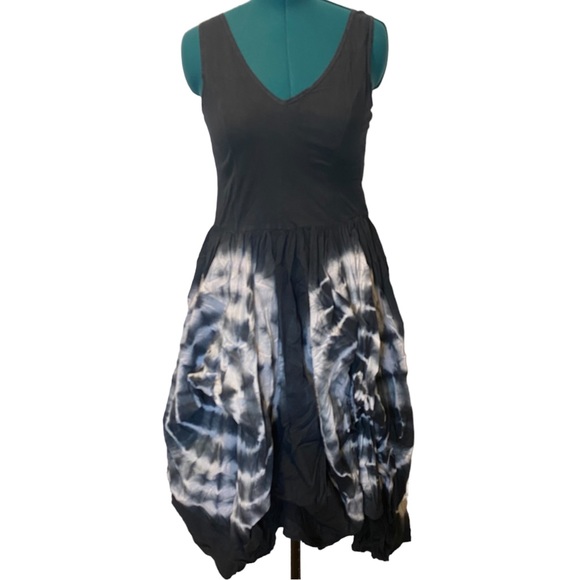 Chelsea & Theodore Convertible Tie Dye Cotton Summer Maxi Dress Size Large - Picture 1 of 9